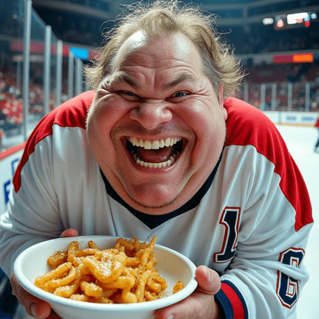 Stylized portrait of Gordie Gagne, fictional Jersey Junkies designer